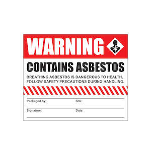 Asbestos Warning Stickers