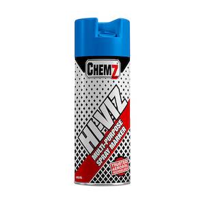 Chemz Hi Viz Upside Down Marker Spray, Blue, 400ml