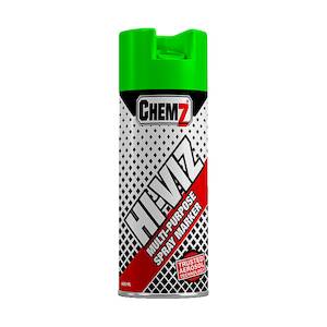 Chemz Hi Viz Upside Down Marker Spray, Green, 400ml