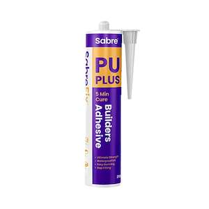 Building supplies: Sabre Fix PU Polyurethane Adhesive, 310ml Cartridge (5min Gel)