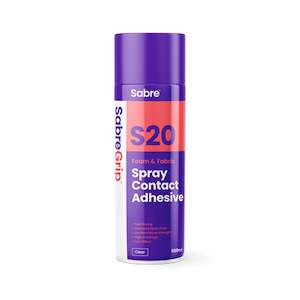 Building supplies: Sabre Grip S20 Aerosol Contact Adhesive, 500ml