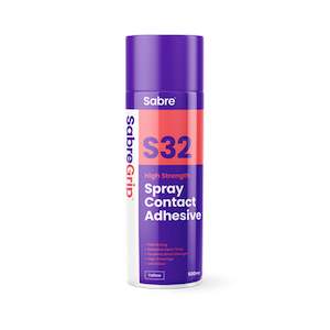 Building supplies: Sabre Grip S32 Aerosol Contact Adhesive, 500ml