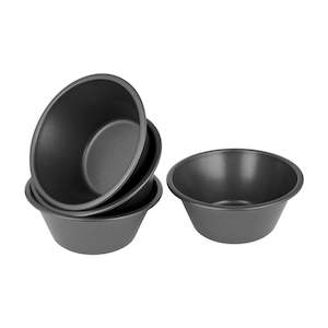 Bakemaster Mini Bakeware Deep Individual Pie Dish - 12cm - Set of 4