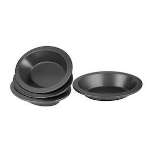 Bakemaster Mini Bakeware Oval Individual Pie Dish - 16cm - Set of 4