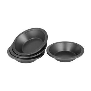 Bakemaster Mini Bakeware Round Individual Pie Dish - 12cm - Set of 4