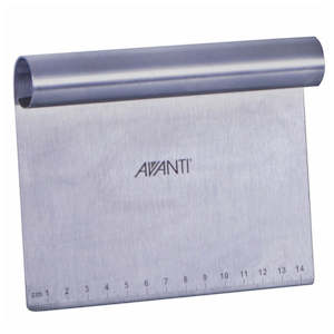 Baking Accessories: Avanti Stainless Steel Dough Scraper