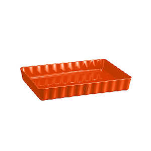 Emile Henry Deep Rectangular Tart Dish - 24 x 34cm