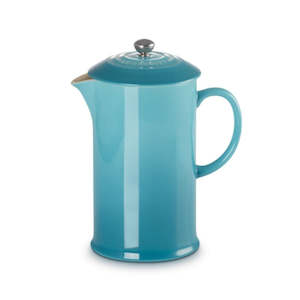 Le Creuset Stoneware Coffee Press - 1L - Caribbean Blue