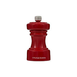 Cole Mason: Cole & Mason Hoxton Red Gloss Salt Mill - 10.4cm