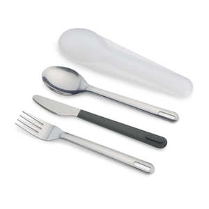 Cutlery: Joseph Joseph Duo Stainless-steel Cutlery Set - Grey