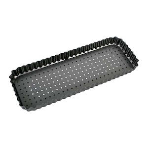 Bakemaster Non-Stick Perfect Crust Rectangle Quiche Pan - 36 x 13cm