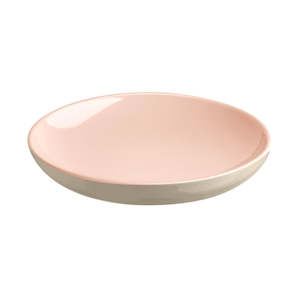 Emile Henry Deep Plate - 20cm - Powder Pink / Ivory