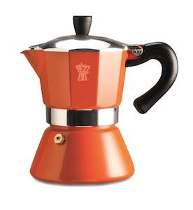 Pezzetti Bellexpress Orange Induction Coffee Maker 6C