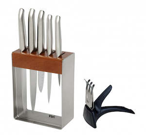 Furi Pro Stainless Steel Knife Block Set 7 Piece