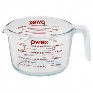 Glassware: Pyrex Measuring Jug 4 Cup