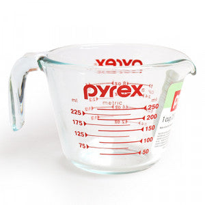 Glassware: Pyrex Measuring Jug 1 Cup