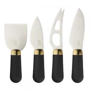 Taylors Brooklyn Brass 4Pc Cheese Knife Set - Lms24Cs16