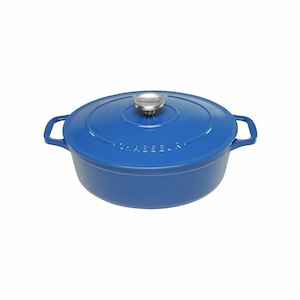 French Ovens: Chasseur Oval French Oven 27cm/4L Sky Blue