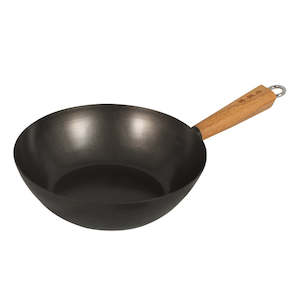 Avanti Non-Stick Wok - 27cm - Carbon Steel/Bamboo Handle