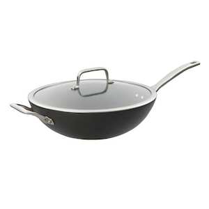 Woks: Pyrolux Induction Hard Anodised+ Wok 32cm With Lid