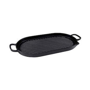 Grill Pans: Chasseur Oval Stove Top Grill 42 x 20cm Onyx