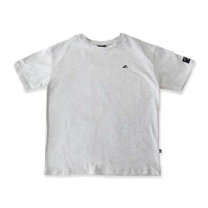 Hello Stranger Logo Box SS Tee - Grey Marle