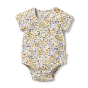 Clothing: Wilson + Frenchy Little Meadow Organic Bodysuit - Cotton Jersey