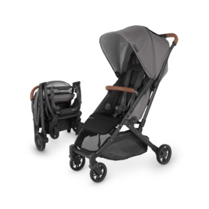 UPPAbaby MINU V2 Stroller - Charcoal Melange + Carbon Frame (Greyson)