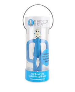 Matchstick Monkey - Baby Blue Teething Toy and Gel Applicator