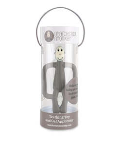 Baby Essentials: Matchstick Monkey - Grey Teething Toy and Gel Applicator