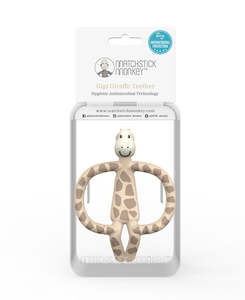 Matchstick Monkey Animal Teether - Giraffe Anti Microbial