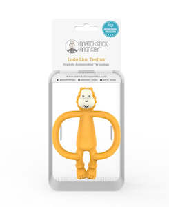 Matchstick Monkey Animal Teether - Lion Anti Microbial