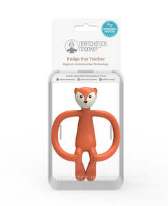 Matchstick Monkey Animal Teether - Fox Anti Microbial