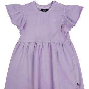 Animal Crackers Frill Dress Purple