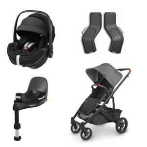 UPPAbaby CRUZ V2, Maxi Cosi Pebble 360 Pro capsule & Familyfix 360 Pro SlideTech…