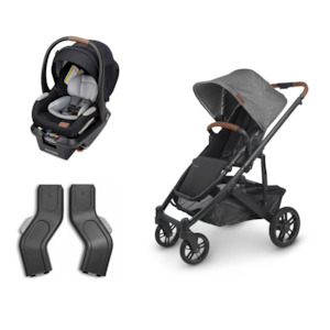 UPPAbaby CRUZ V2, Maxi Cosi Mico Luxe+ Capsule and Base Bundle