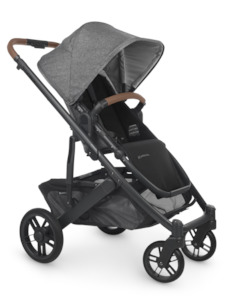 UPPAbaby Cruz V2 - GREYSON (Charcoal Melange Fabric + Carbon Frame  + Chestnut Leather)