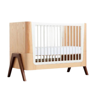 Gaia Hera Cot  Bed Natural Ash/Walnut