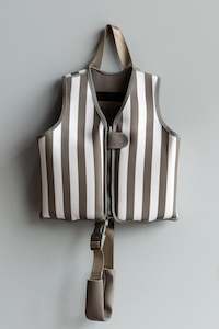 Current Tyed Float Vest Brown Stripes