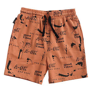 Clothing Summer 24: Tiny Tribe A-OK Shorts Clay