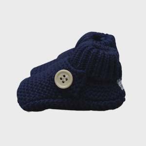 Korango Cotton Knit Bootie with Gift Box - Navy