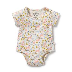 Wilson + Frenchy Ava Floral Organic Bodysuit - Ava Floral - Cotton Jersey