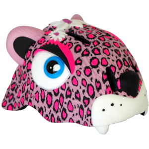 Pink Leopard Kids Helmet