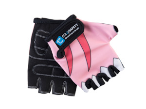 Kids Bike Gloves Pink Shark