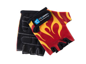 Kids Bike Gloves Red Dragon