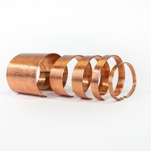 Bracelet, Ripped Copper,20mm width, Medium