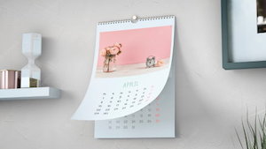 Hanging Wired Calendar - Top Wire (Calendars)