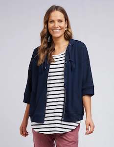 Womenswear: Elm Beachy Zip Hoodie Navy