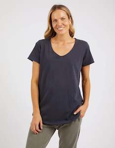 Elm Fundamental Vee Tee Navy