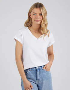 Womenswear: Foxwood Manly Vee Tee White